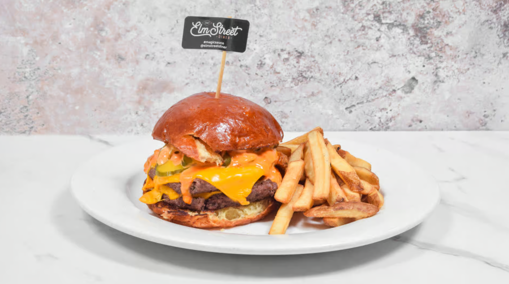 Elm Street House Burger at Elm Street Diner