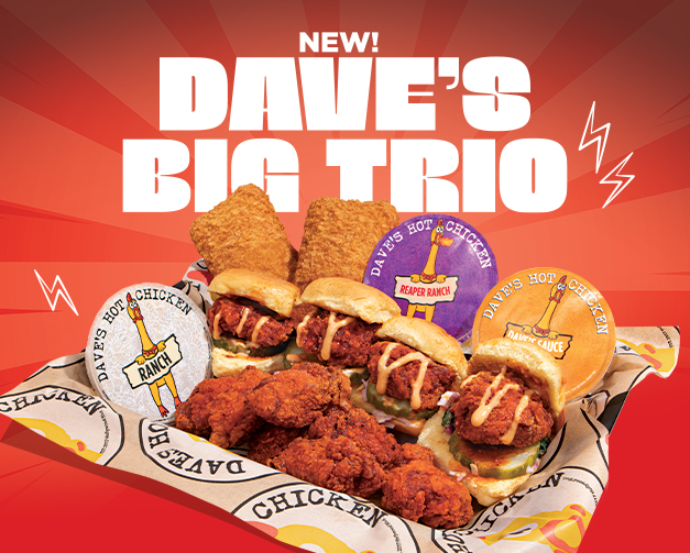 New Dave's Big Trio at Dave's Hot Chicken