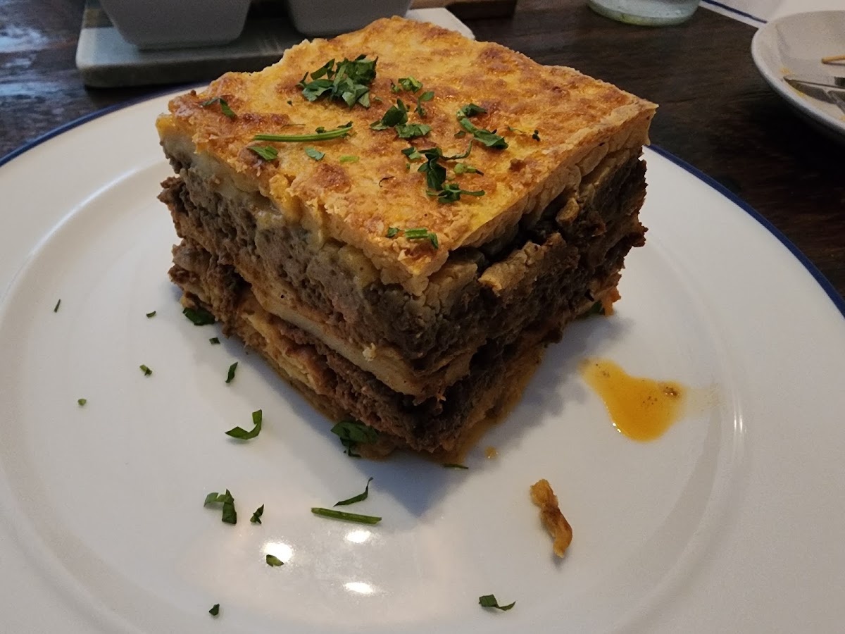 Moussaka at Kouzina Greek Taverna and Bar